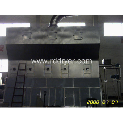 Vibrating fluidized bed drying mechanism